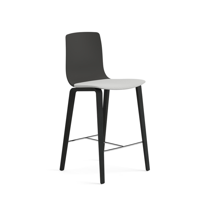 Aava 02 stool h 65 cm four-legged wooden stem | Arper US